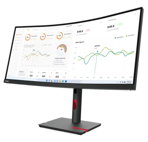 Monitor Lenovo ThinkVision T34w-30 34" VA 60Hz 4ms Zakrzywiony