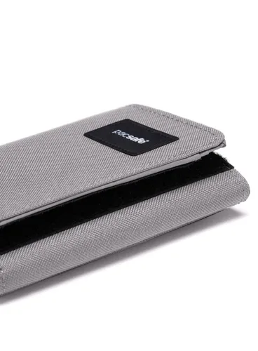 Portfel antykradzieżowy Pacsafe RFIDsafe Trifold Wallet - stone