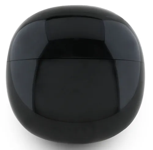 Słuchawki douszne GUESS Glossy Effect Egg Shape Printed Classic Logo Czarny