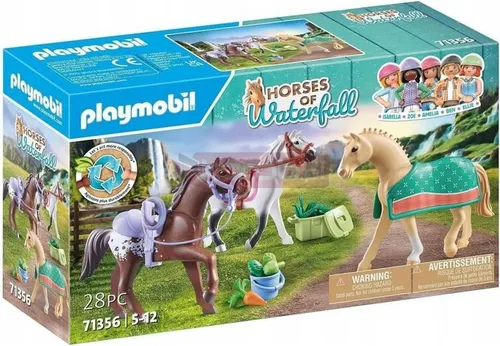 PLAYMOBIL 71356 TRZY KONIE: MORGAN QUARTER HORSE I ANGLOAR