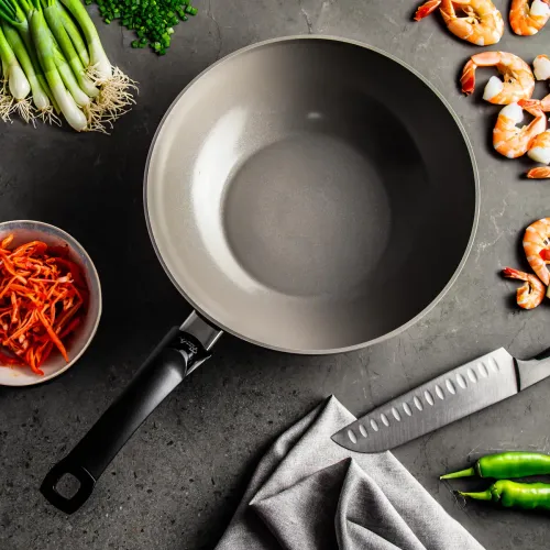 FISSLER Ceratal Classic 28 cm - patelnia / wok ceramiczny nieprzywierający