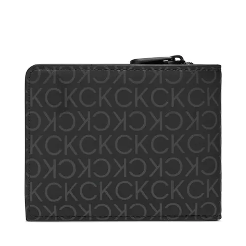 Большой мужской кошелек Calvin Klein Rubberized Bifold Half с / A K50k511376 Uv Mono Black 0gl