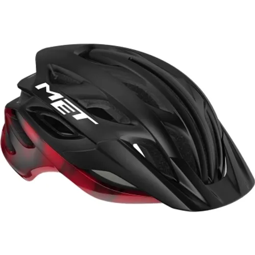 Kask rowerowy MET Veleno MIPS czarno-czerwony - M