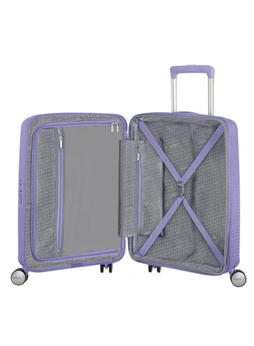 Mała walizka American Tourister Soundbox - lavender