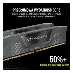 Pamięć RAM Corsair Vengeance DDR5 32GB (2 x 16GB) 6000 CL36 Rev E Memory Kit Black Czarny