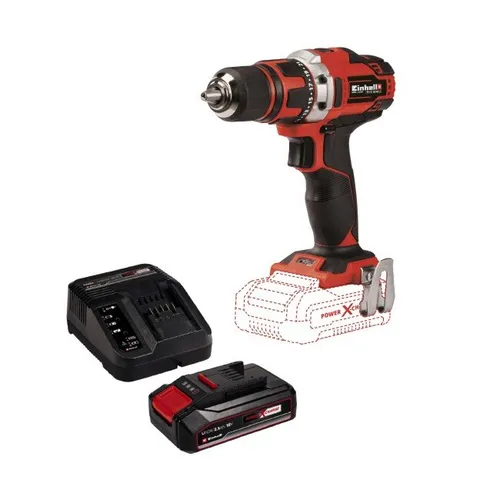 Wiertarko-wkrętarka EINHELL TE-CD 18/40 Li-Solo + Akumulator EINHELL 4512097 2.5 Ah 18V + Ładowarka