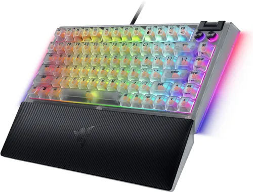 Klawiatura RAZER BlackWidow V4 Phantom RGB Hot-Swap Orange Tactile Gen-3 Switch Przezroczysto-biało-czarny