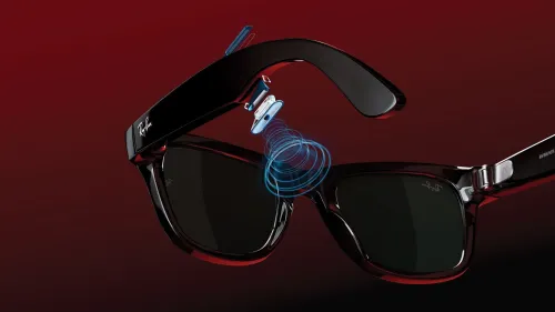 Okulary Ray-Ban Meta Glasses Green Lenses Shiny Black RW4006 Czarny