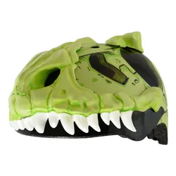 Kask rowerowy RASKULLZ T-bone Zielono-czarny dla Dzieci (rozmiar S)