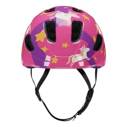 Kask rowerowy LAZER Pnut KinetiCore 2.0 Różowo-fioletowy dla Dzieci z możliwością zamontowania lampki (rozmiar XS)