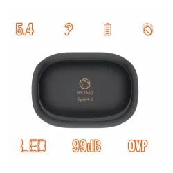 Słuchawki bezprzewodowe Manta RYTMO Sport 2 MATWS012BK Dokanałowe Bluetooth 5.4 Czarny