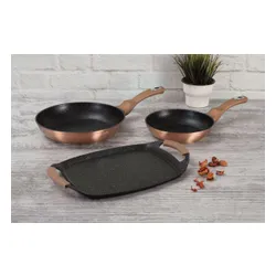 Zestaw patelni BERLINGER HAUS Rose Gold Edition BH/1669 (3 elementy)