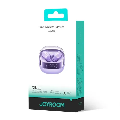 Słuchawki bezprzewodowe Joyroom Jdots JR-DB2 Dokanałowe Bluetooth 5.3 Fioletowy