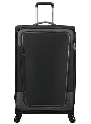 Walizka duża poszerzana American Tourister Pulsonic - asphalt black