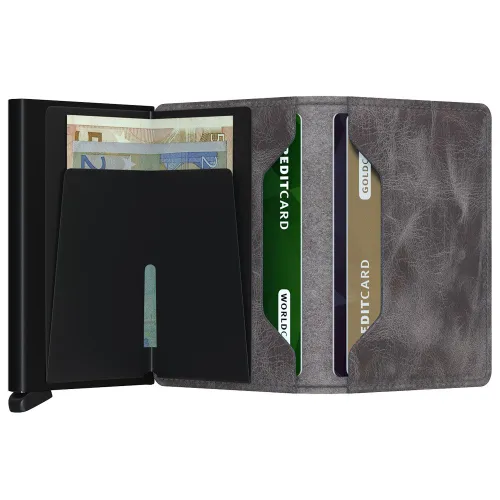 Slimwallet Secrid RFID Koruması Vintage-Gri / Siyah