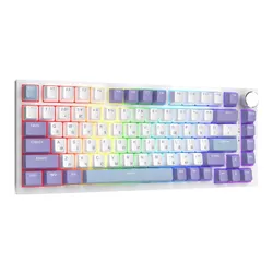 Klawiatura mechaniczna przewodowa Ajazz AK820 Sea Salt Switch biała