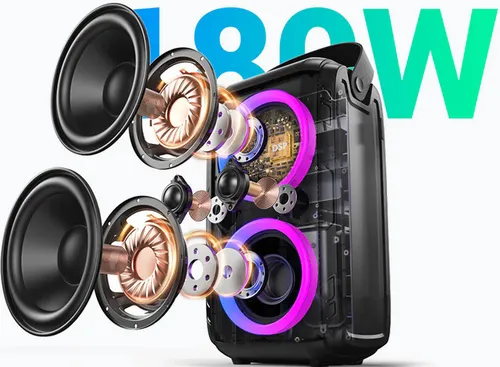 Głośnik mobilny W-KING T9-2 Czarny