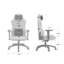 Fotel Anda Seat Phantom 3 L Gamingowy do 120kg Skóra ECO Czarny