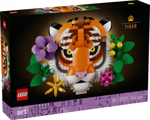 LEGO Klocki ART 31217 Kolekcja zwierząt - tygrys