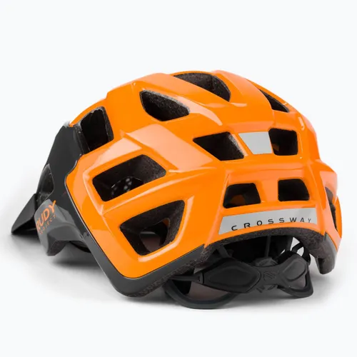 Kask rowerowy Rudy Project Crossway lead/orange fluo shiny