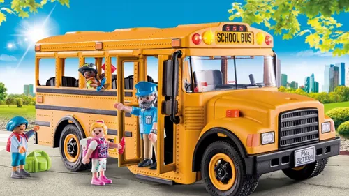 Строительные блоки Playmobil City Life 70983 школьный автобус