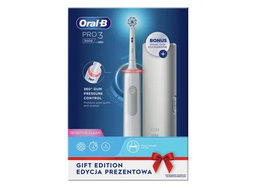 Oral - B Pro3 3500 WH Sens Elektrikli Diş Fırçası + Kılıf