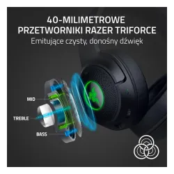 Słuchawki bezprzewodowe z mikrofonem Razer Kraken Kitty V2 BT Black Nauszne Czarny