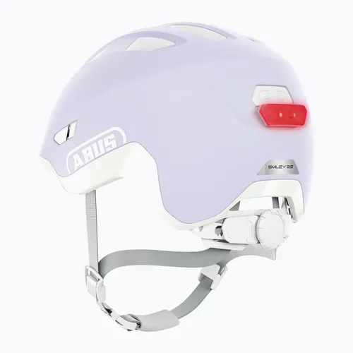 Kask rowerowy dziecięcy ABUS Smiley 3.0 ACE LED pure lavender