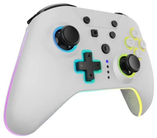 Pad Armor3 NuRival Light Up do Nintendo Switch Bezprzewodowy Biały