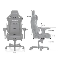 Fotel Anda Seat Kaiser 4 XL Gamingowy do 200kg Skóra Eco Pomarańczowy