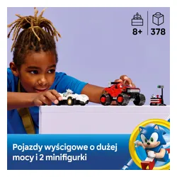 LEGO 77118 Sonic the Hedgehog Silver w samochodzie kontra Knuckles w monster trucku