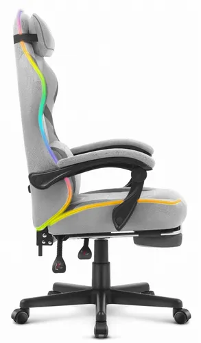 Fotel gamingowy CABRO C502 LED Szary