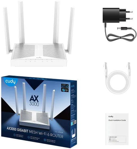 Router CUDY WR3000E 2.4 / 5 GHz (DualBand), Wi-Fi Mesh