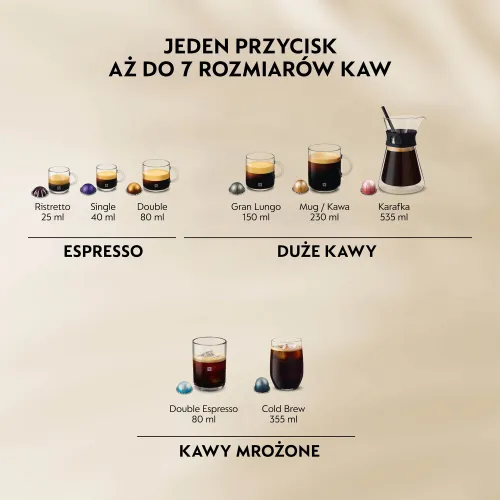 Ekspres KRUPS Nespresso Vertuo Up XN9408F0 Czarny