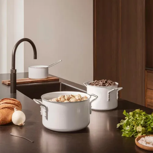 EVA TRIO White Line 2,5 l - garnek aluminiowy