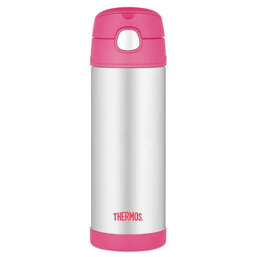 FUNtainer termos dziecięcy ze słomką 470 ml Thermos - różowy