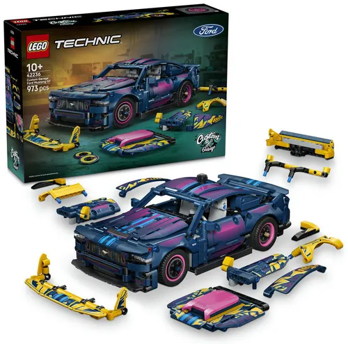 LEGO 42236 Technic: автомобиль Ford Mustang GT, набор блоков 10+