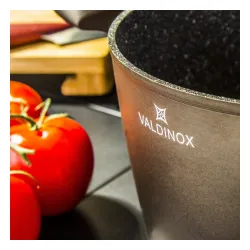 Garnek aluminiowy z pokrywką VALDINOX AURUM CIEMNOBRĄZOWY 6,4 l