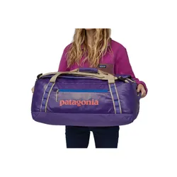 Katlanabilir çanta 2in1 Patagonya Siyah Delikli Duffel 55 l-perennial mor