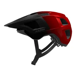 Kask rowerowy LAZER Lupo KinetiCore Czarno-czerwony MTB (rozmiar uniwersalny)