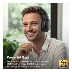 Słuchawki bezprzewodowe Tozo H100 Nauszne Bluetooth 5.4 Czarny