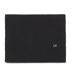 Calvin Klein Re-Lock Beanie eșarfă și pălărie Set / eșarfă K60k611331 CK Black BAX