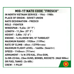 Klocki Cobi HC Cold War MiG-17 NATO Code 'Fresco'