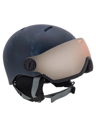 Kask narciarski dziecięcy SALOMON GROM VISOR blue z WBUDOWANA SZYBĄ - KAT. S2 - Rozmiar - S