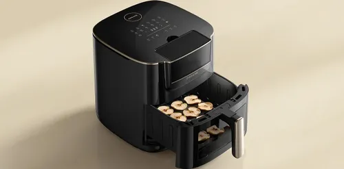 Air Fryer Frytkownica beztłuszczowa DREAME AF30 Czarny 7l z okienkiem do obserwacji postępów gotowania