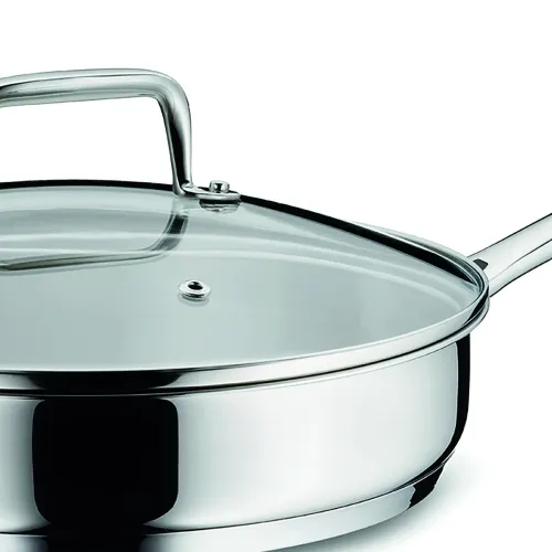 KELA Flavoria 24 cm - patelnia ze stali nierdzewnej z pokrywką