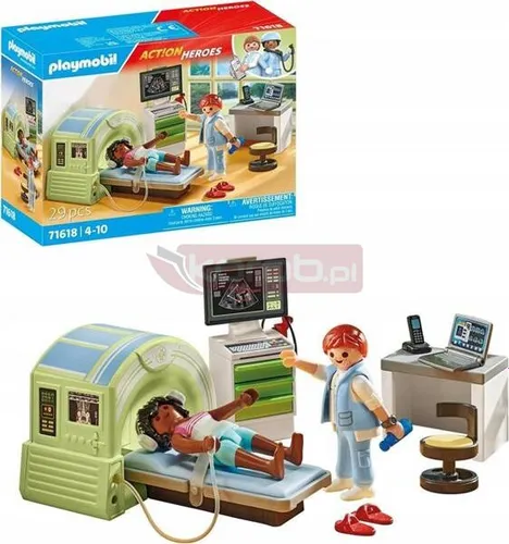 PLAYMOBIL ACTION HEROES 71618 PACJENT REZONANS zestaw dla dzieci +4 lata