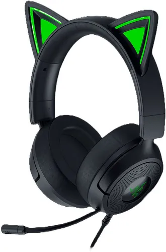 Słuchawki przewodowe z mikrofonem Razer Kraken Kitty V3 X Nauszne Czarny