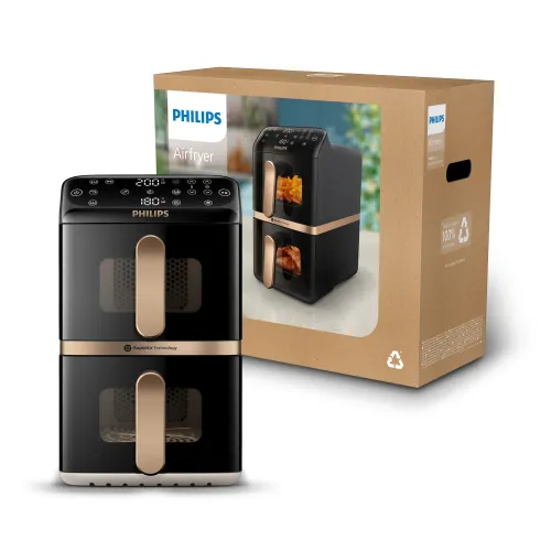 Air fryer Philips Ovi Dual Basket NA462/80 2750W 10l Aplikacja mobilna