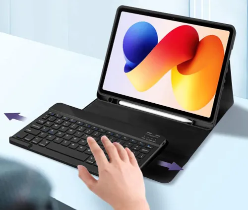 Etui na Xiaomi Poco Pad M1/Redmi Pad 2 Pro 12.2 TECH-PROTECT SC Pen Czarny + Klawiatura